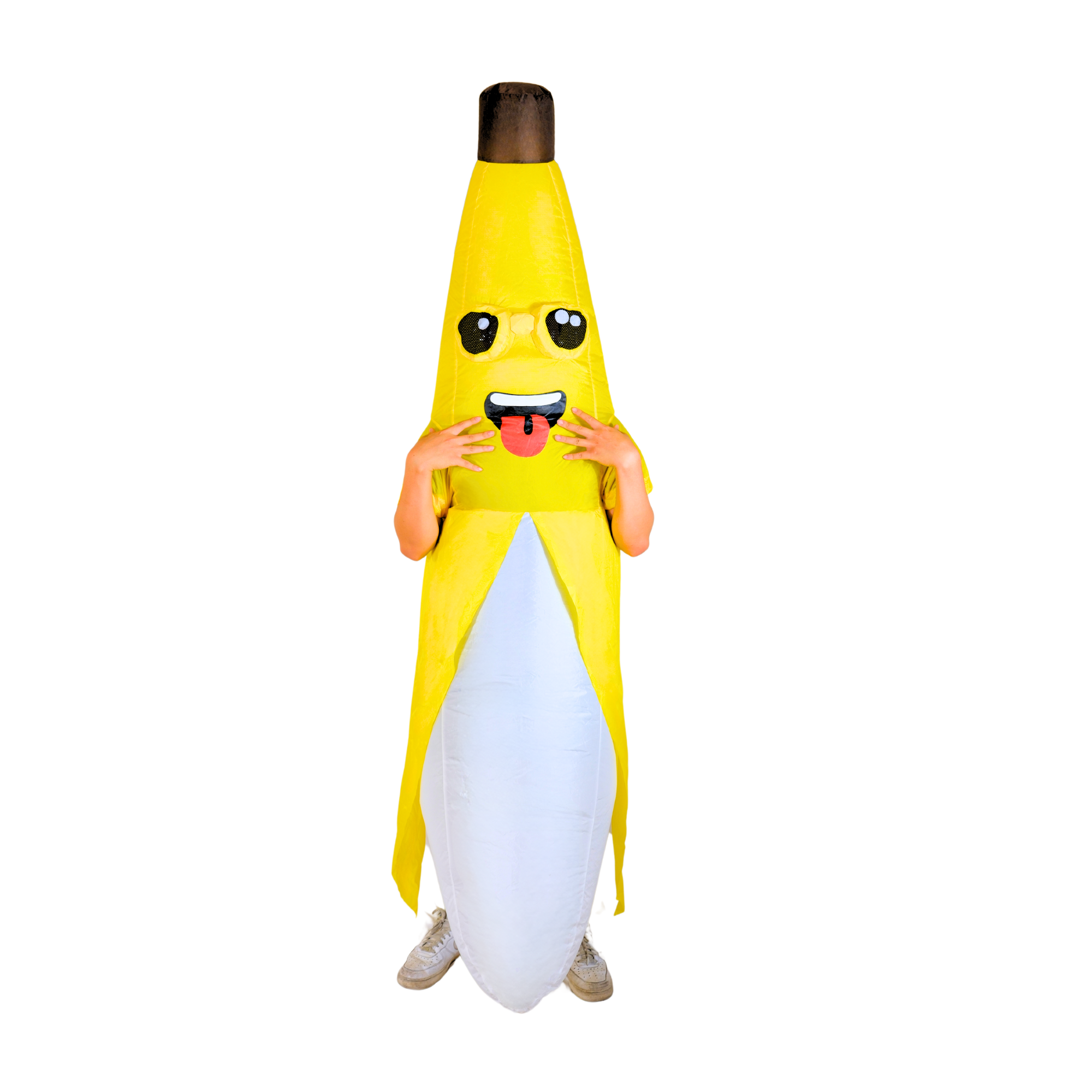 Banana with Sunglass Adult Inflatable Costume - PartyTimeSolution