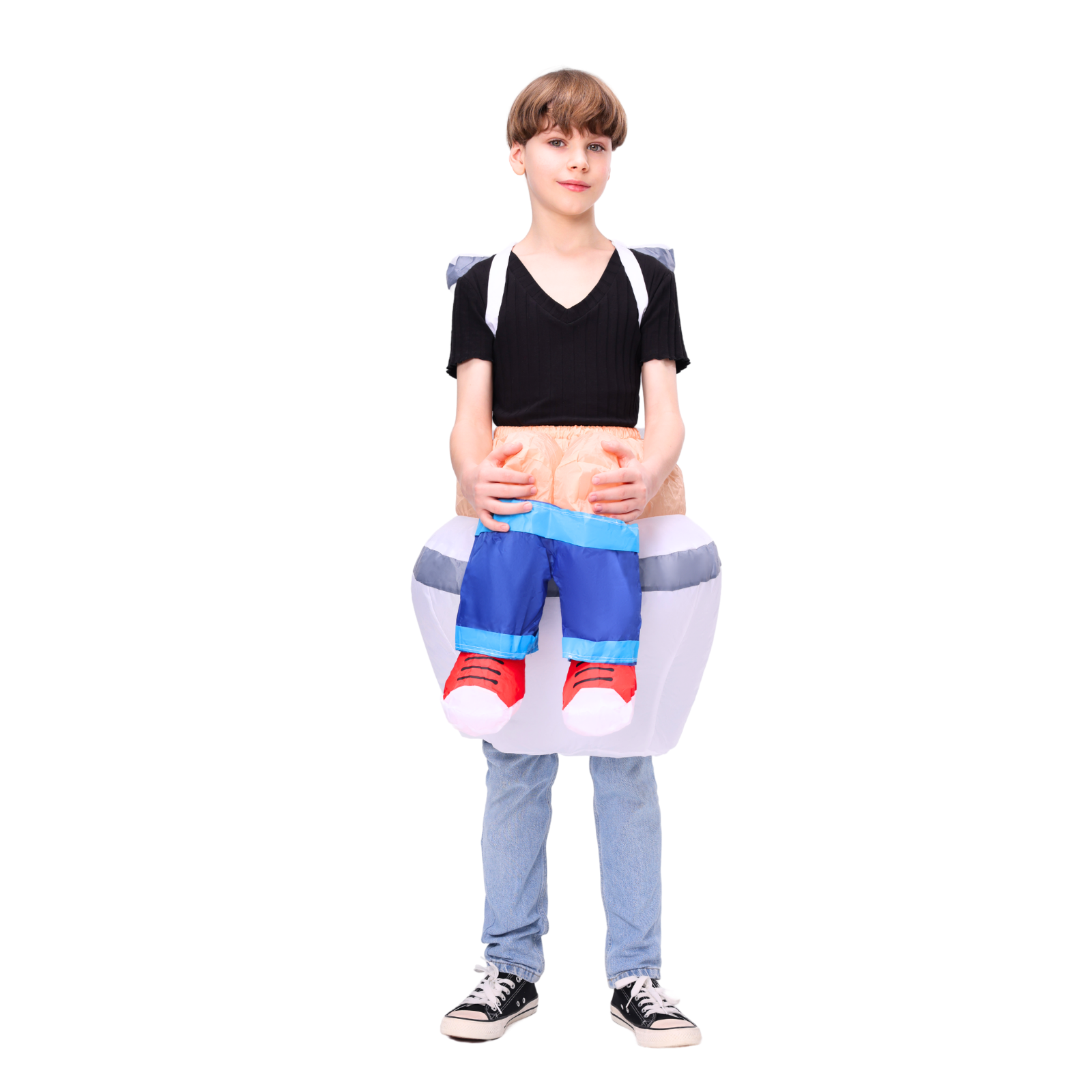 Small size Costume for Kid Ride On Toilet Inflatable Costume - PartyTimeSolution
