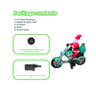 6FT Christmas Inflatable Santa Claus with Motorcycle Outdoor Decoration - PartyTimeSolution