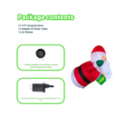 4FT Christmas Inflatable Hanging Santa Claus Decoration - PartyTimeSolution