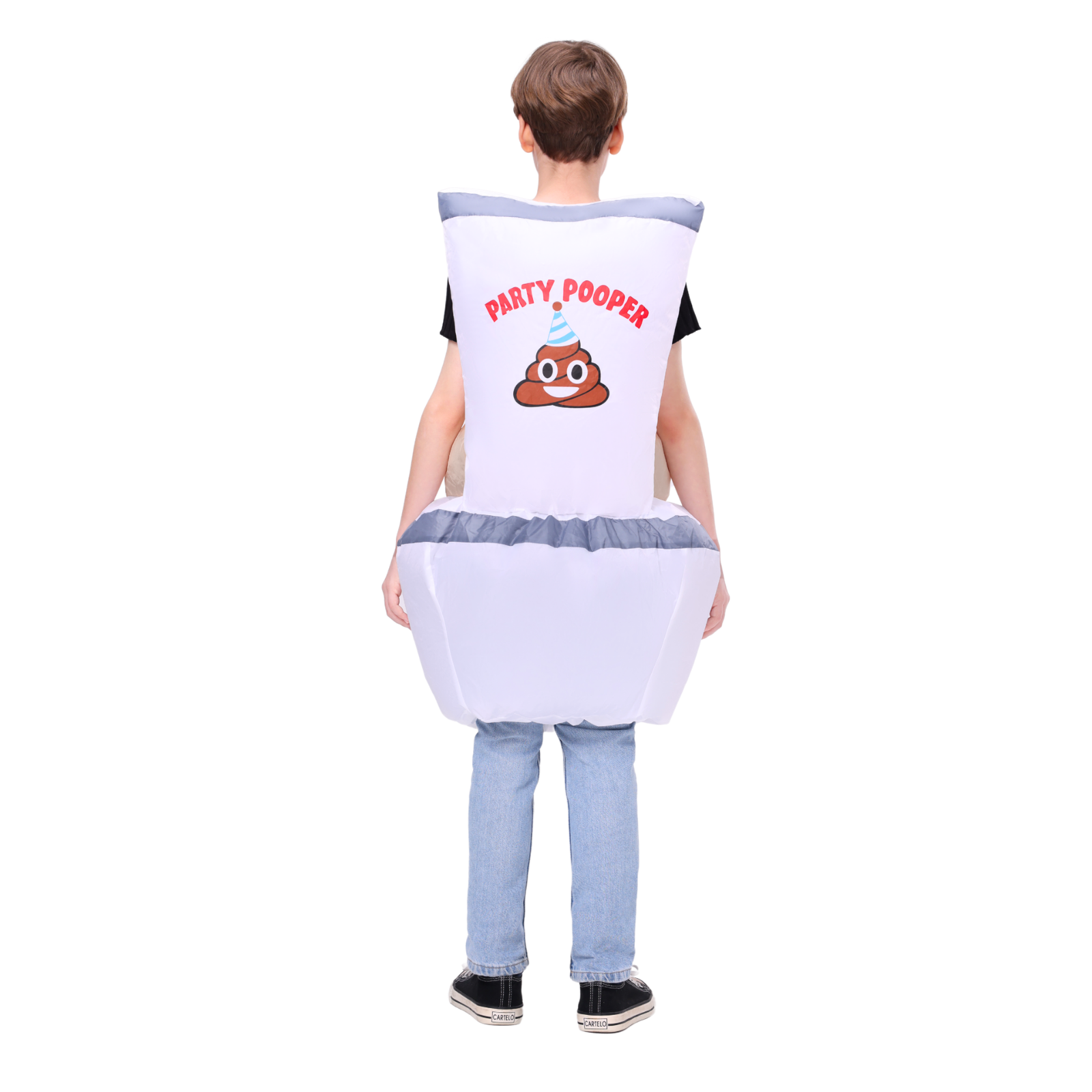 Small size Costume for Kid Ride On Toilet Inflatable Costume - PartyTimeSolution