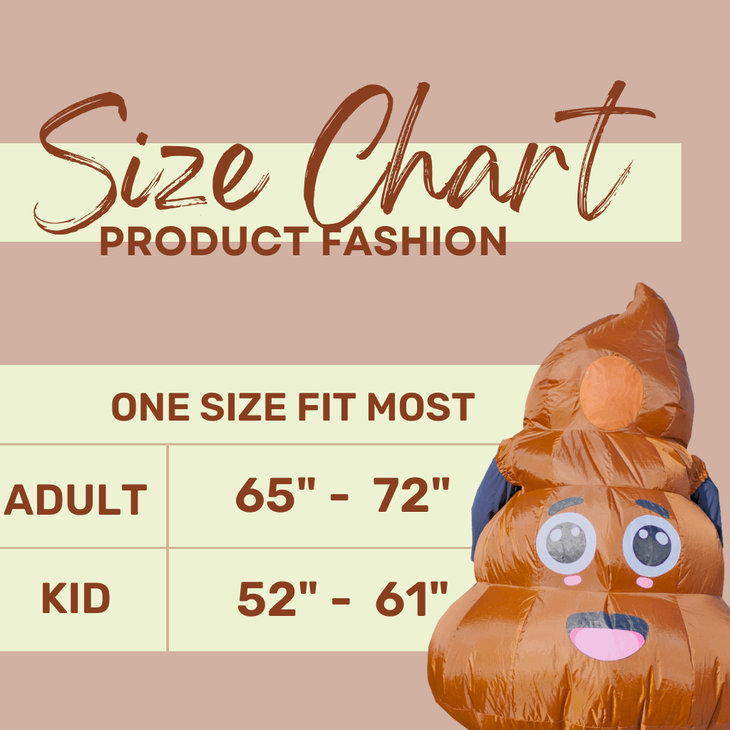 Big Eyes Poop Adult Inflatable Costume - PartyTimeSolution