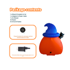 PTS 6FT Inflatable Wizard Pumpkin and Cat Outdoor Decoration - PartyTimeSolution