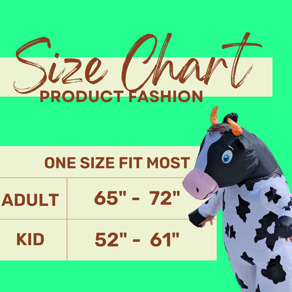 Adult Inflatable Costume Cow Costume - PartyTimeSolution