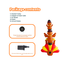 PTS 6FT Inflatable Turkey Tower Outdoor Decoration, Thanksgiving Blow Up Yard Decorations - PartyTimeSolution