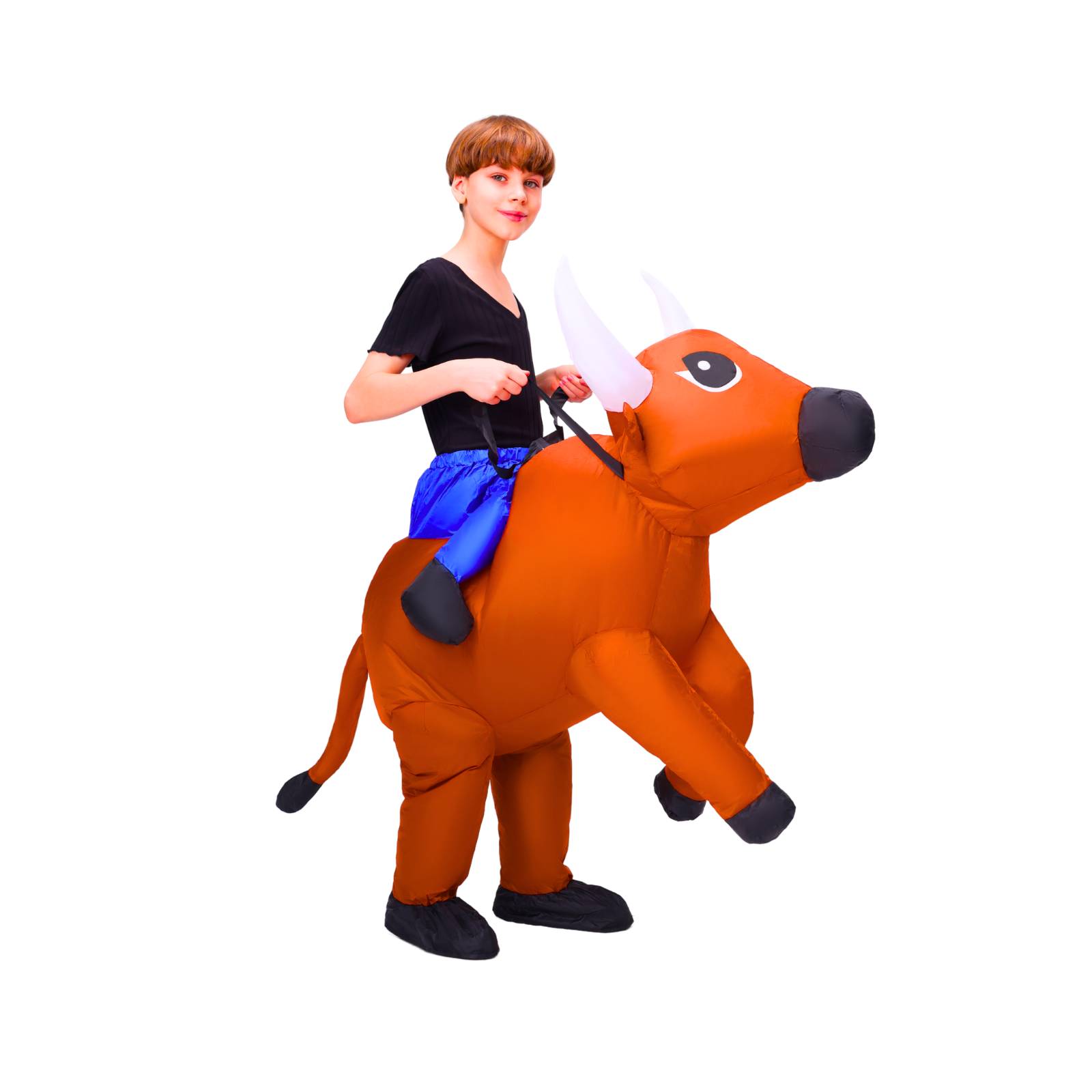 Kid Cowboy Ride On Inflatable Costume - PartyTimeSolution