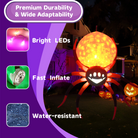 PTS 8FT Inflatable Hanging Spider Outdoor Decoration - PartyTimeSolution