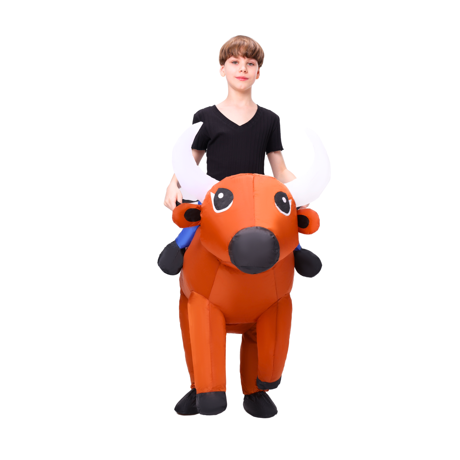 Kid Cowboy Ride On Inflatable Costume - PartyTimeSolution
