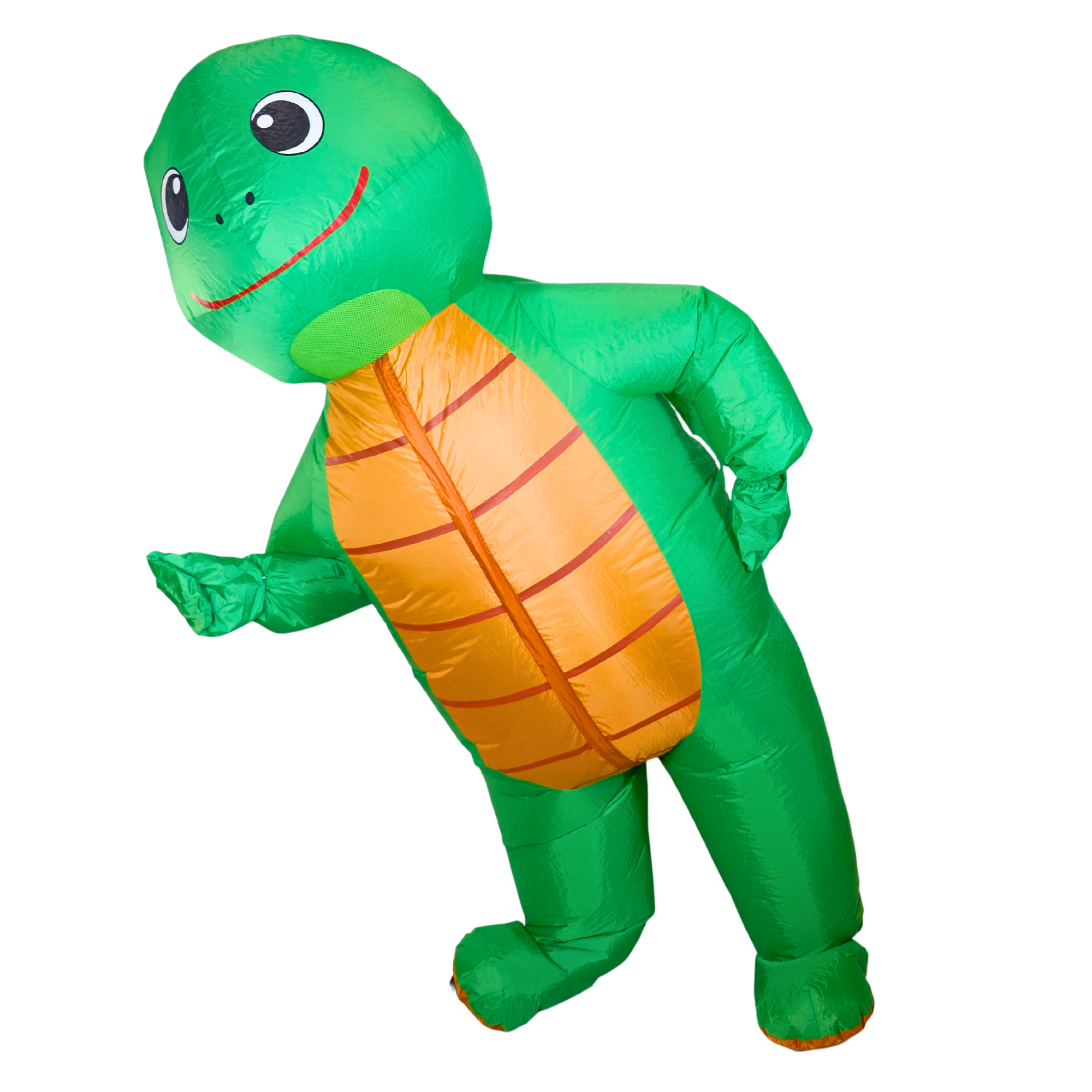 Smiling Green Turtle Adult Inflatable Costume - PartyTimeSolution