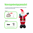 12FT Christmas Inflatable Santa Claus with Bag Outdoor Decoration - PartyTimeSolution