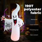 PTS 8FT Inflatable Ghost with Skull Outdoor Decoration - PartyTimeSolution