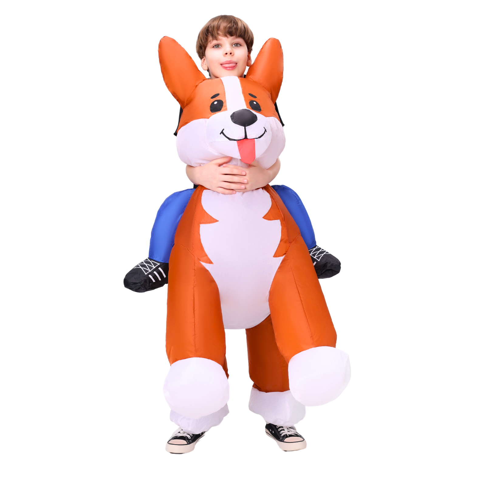 Kid Inflatable Corgi Dog Costume - PartyTimeSolution