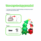 6FT Inflatable Snowman with Tree Outdoor Decoration - PartyTimeSolution