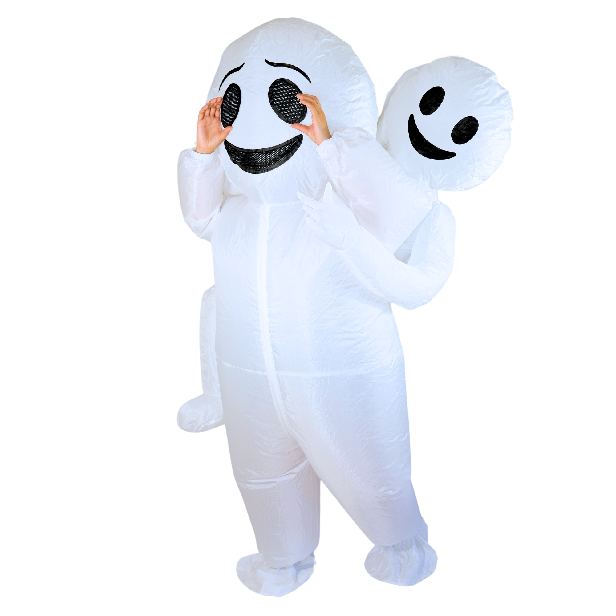 Inflatable Costume, Blow Up Ghost Costume for Halloween Inflatable Cosplay Party - PartyTimeSolution