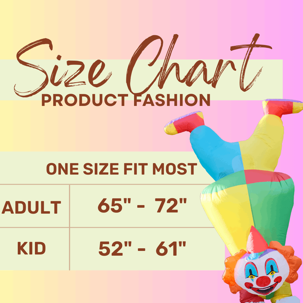 Adult Clown Inflatable Costume - PartyTimeSolution
