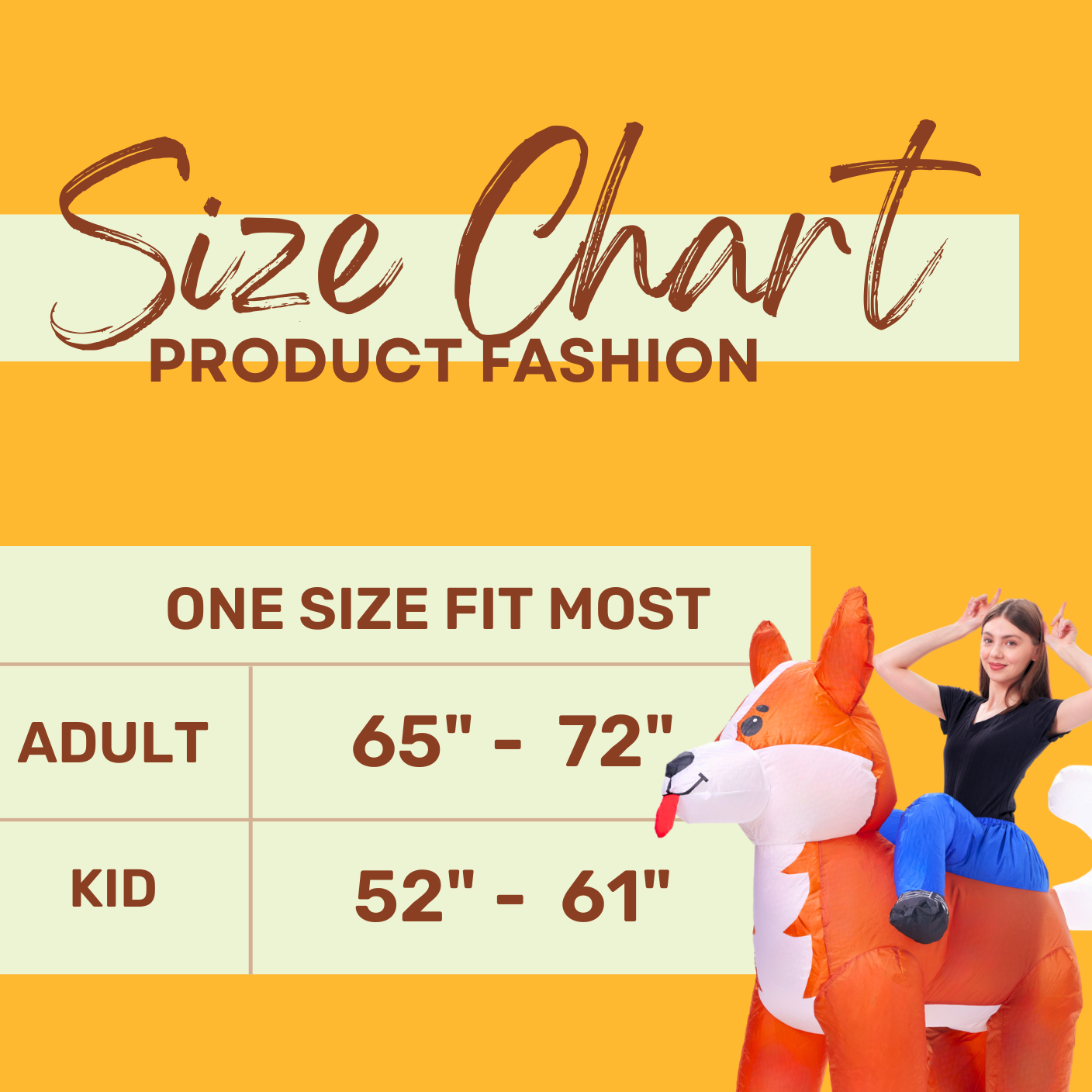 Kid Inflatable Corgi Dog Costume - PartyTimeSolution