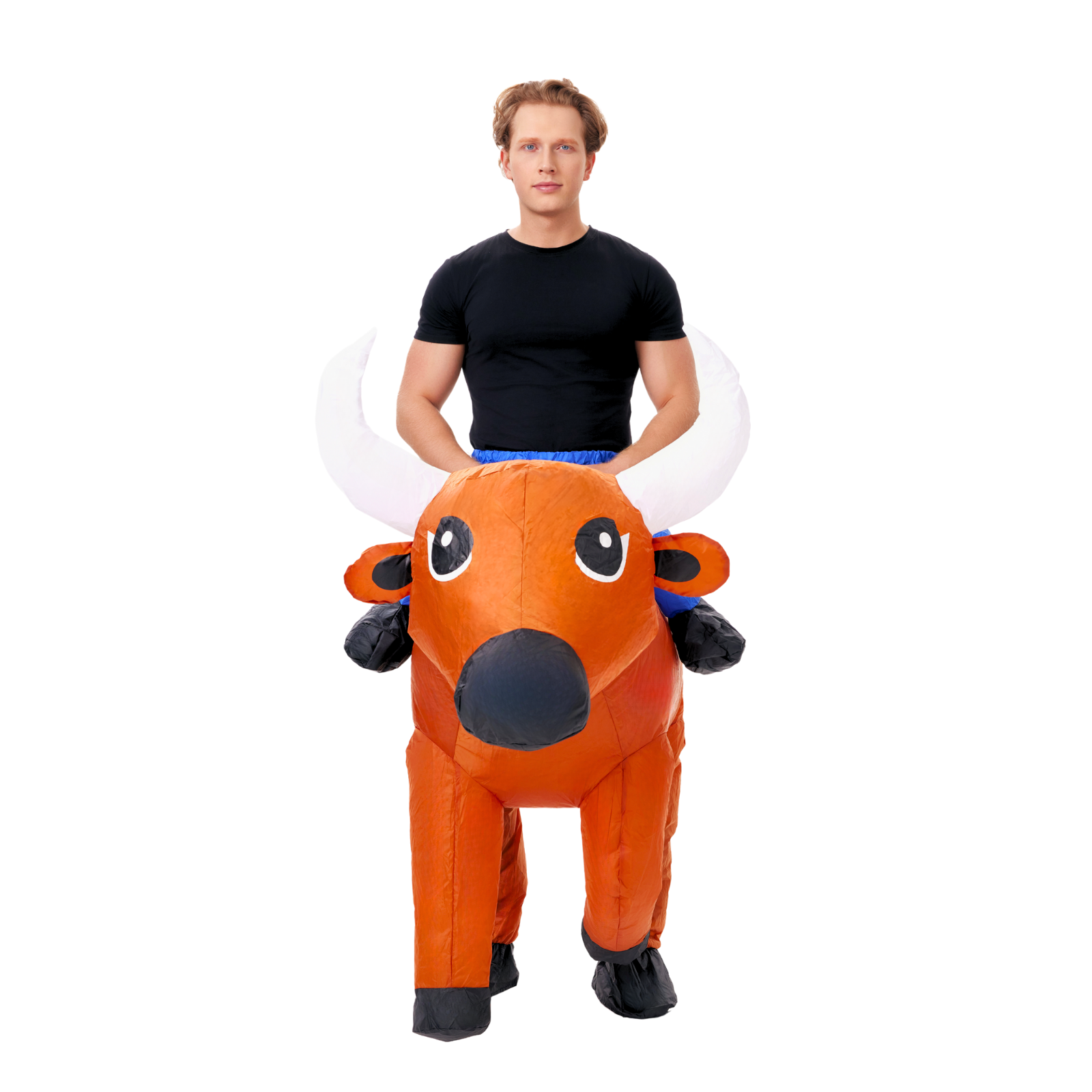 Adult Ride-On Inflatable Cowboy Costume - PartyTimeSolution