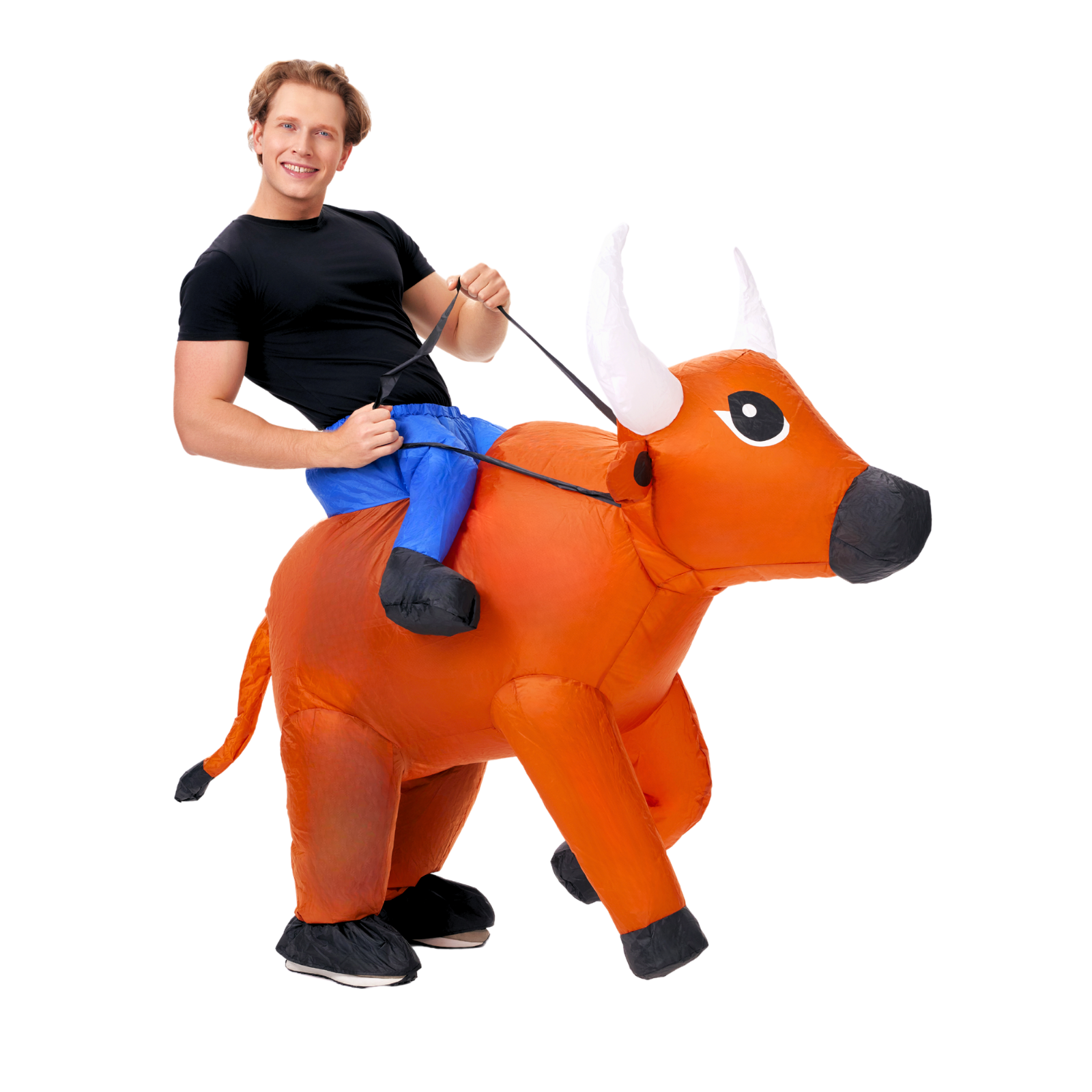 Adult Ride-On Inflatable Cowboy Costume - PartyTimeSolution