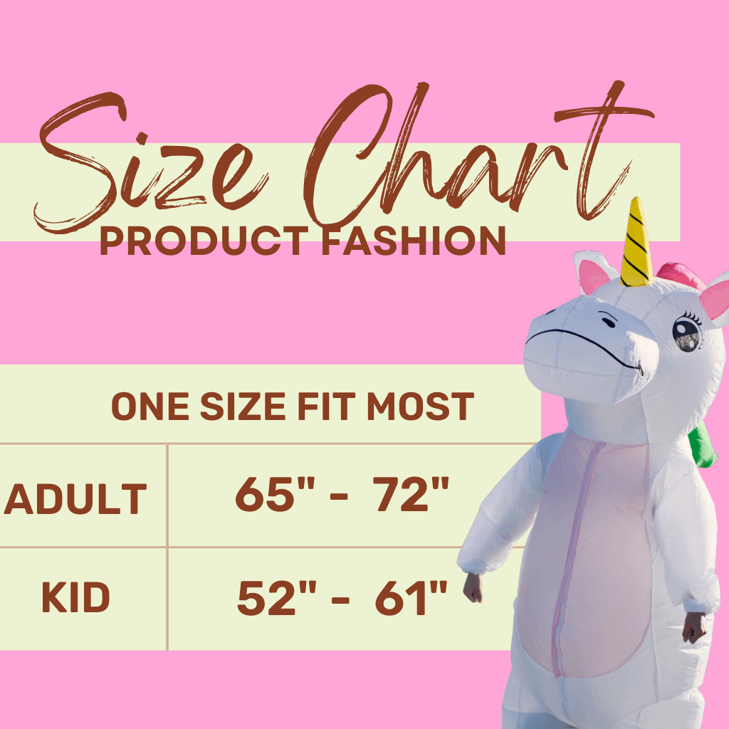 PTS Inflatable Unicorn Costume for Halloween Inflatables Cosplay Party - PartyTimeSolution