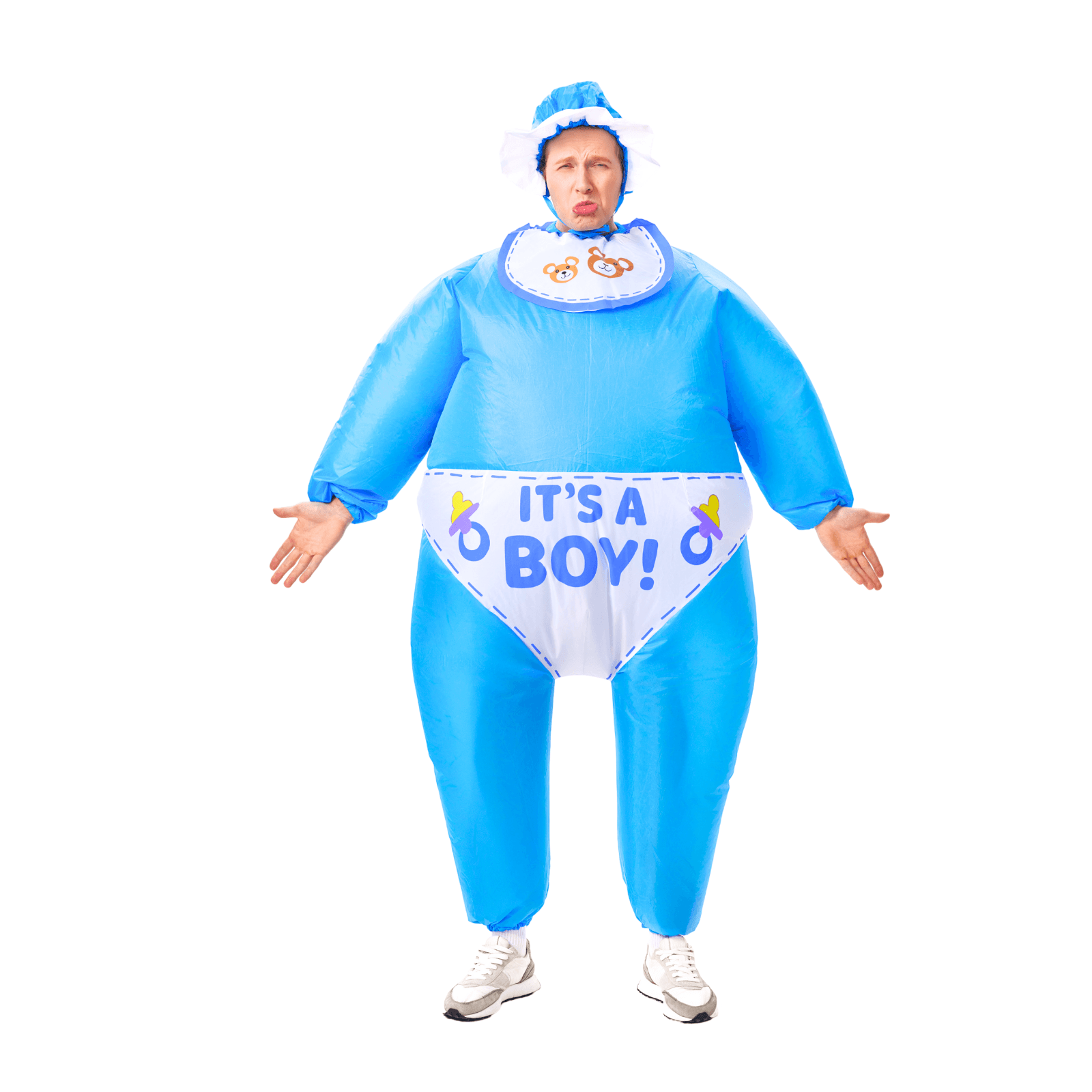 Adult Inflatable Baby Boy Costume - PartyTimeSolution