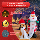 6FT Christmas Inflatable Santa with Dog Outdoor Decoration - PartyTimeSolution