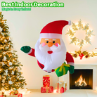 4FT Christmas Inflatable Hanging Santa Claus Decoration - PartyTimeSolution
