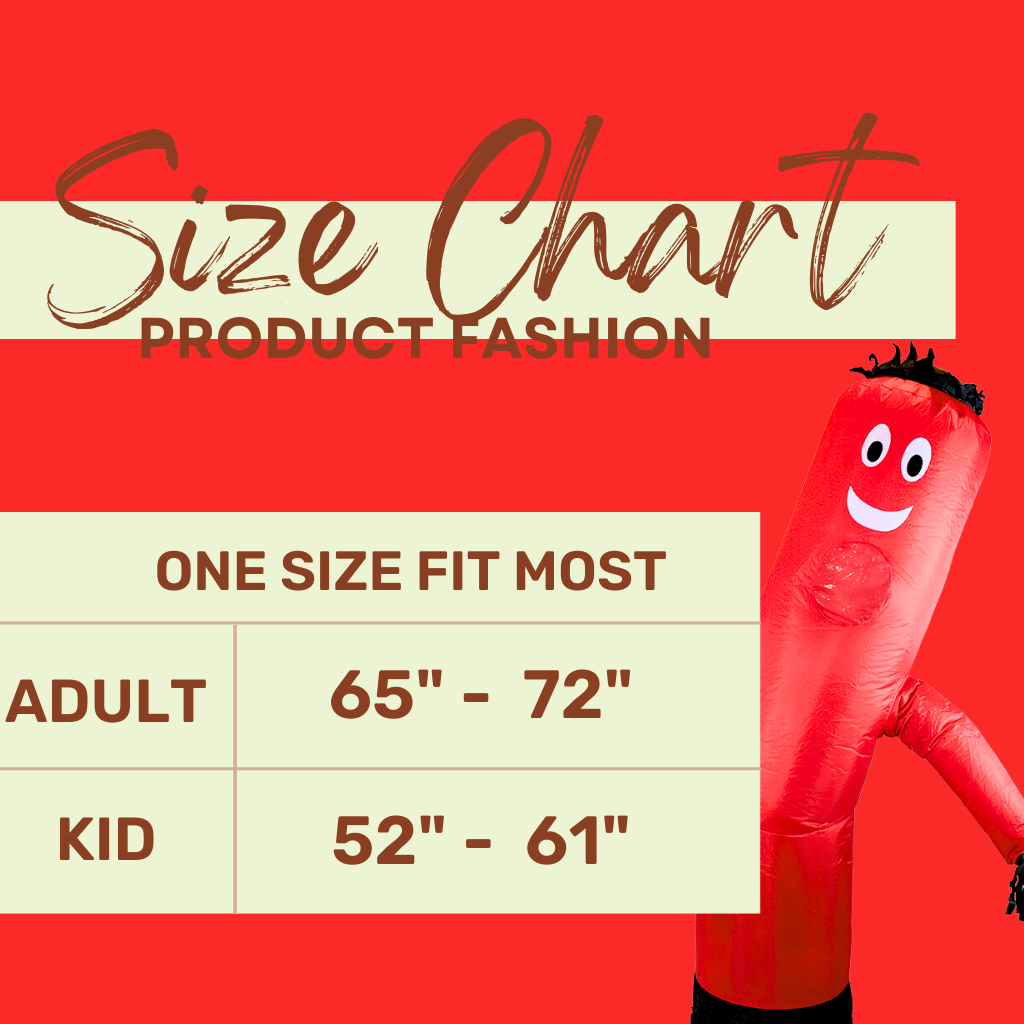 Kid Red Tube Man Inflatable Costume - PartyTimeSolution