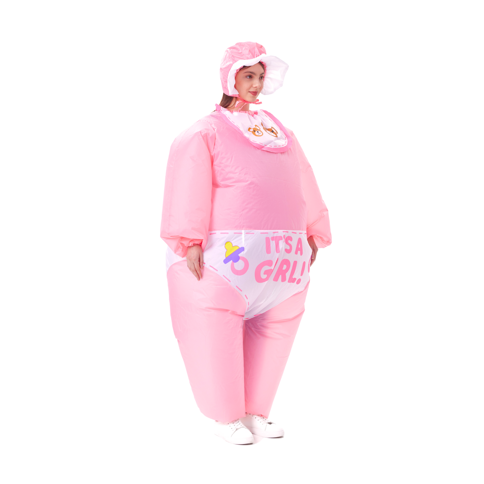 Adult Inflatable Baby Girl Costume - PartyTimeSolution