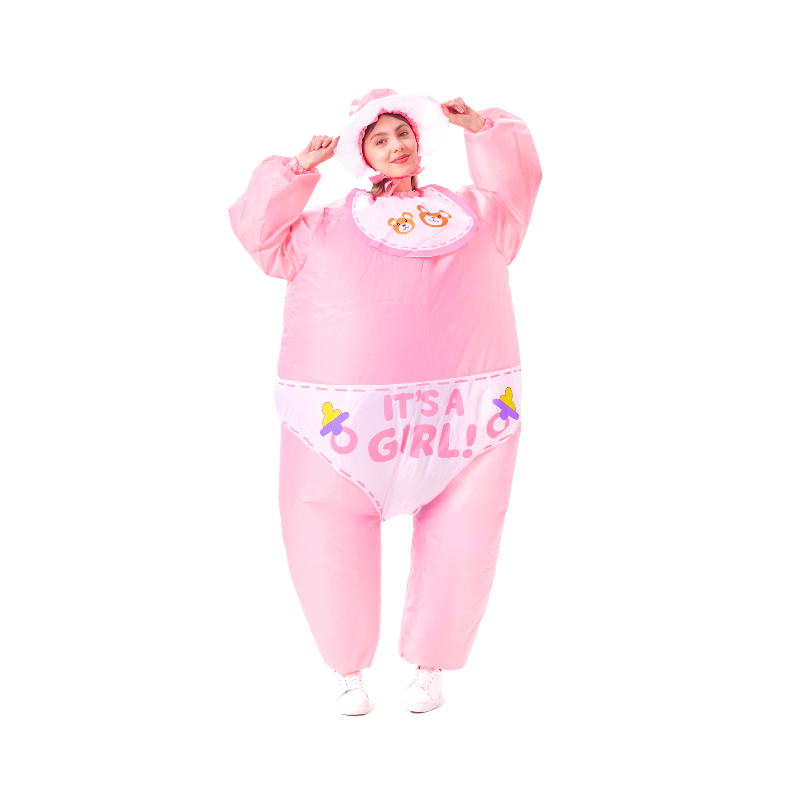 Adult Inflatable Baby Girl Costume - PartyTimeSolution