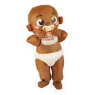 Black Skin Baby with Pacifier Adult Inflatable Costume - PartyTimeSolution