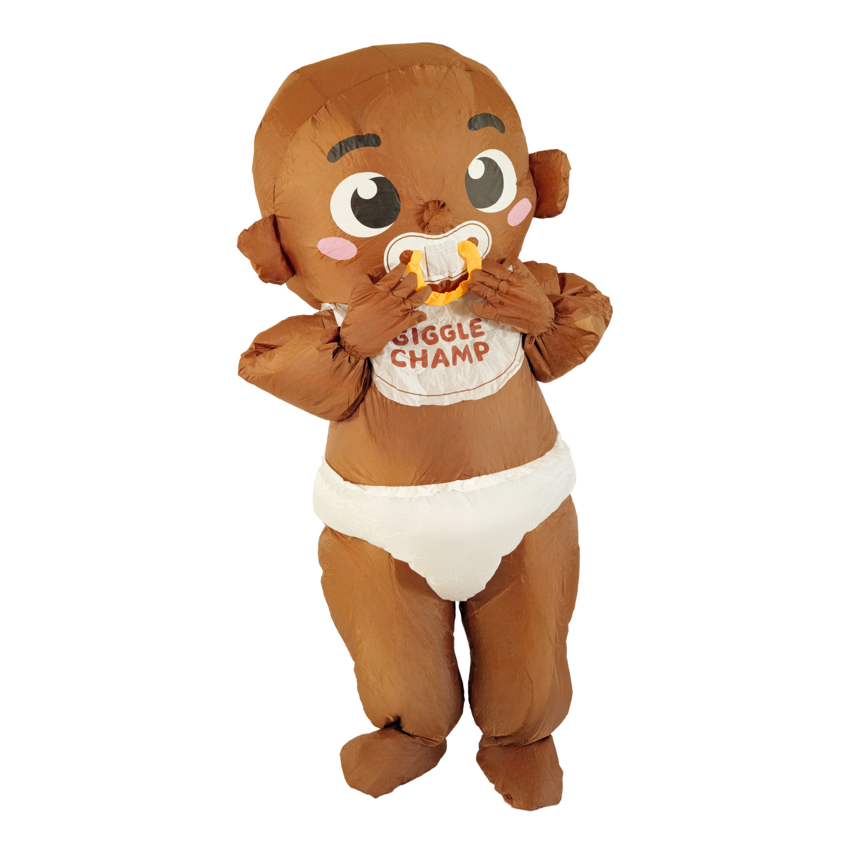 Black Skin Baby with Pacifier Adult Inflatable Costume - PartyTimeSolution