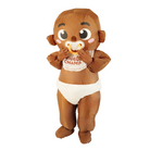 Black Skin Baby with Pacifier Adult Inflatable Costume - PartyTimeSolution