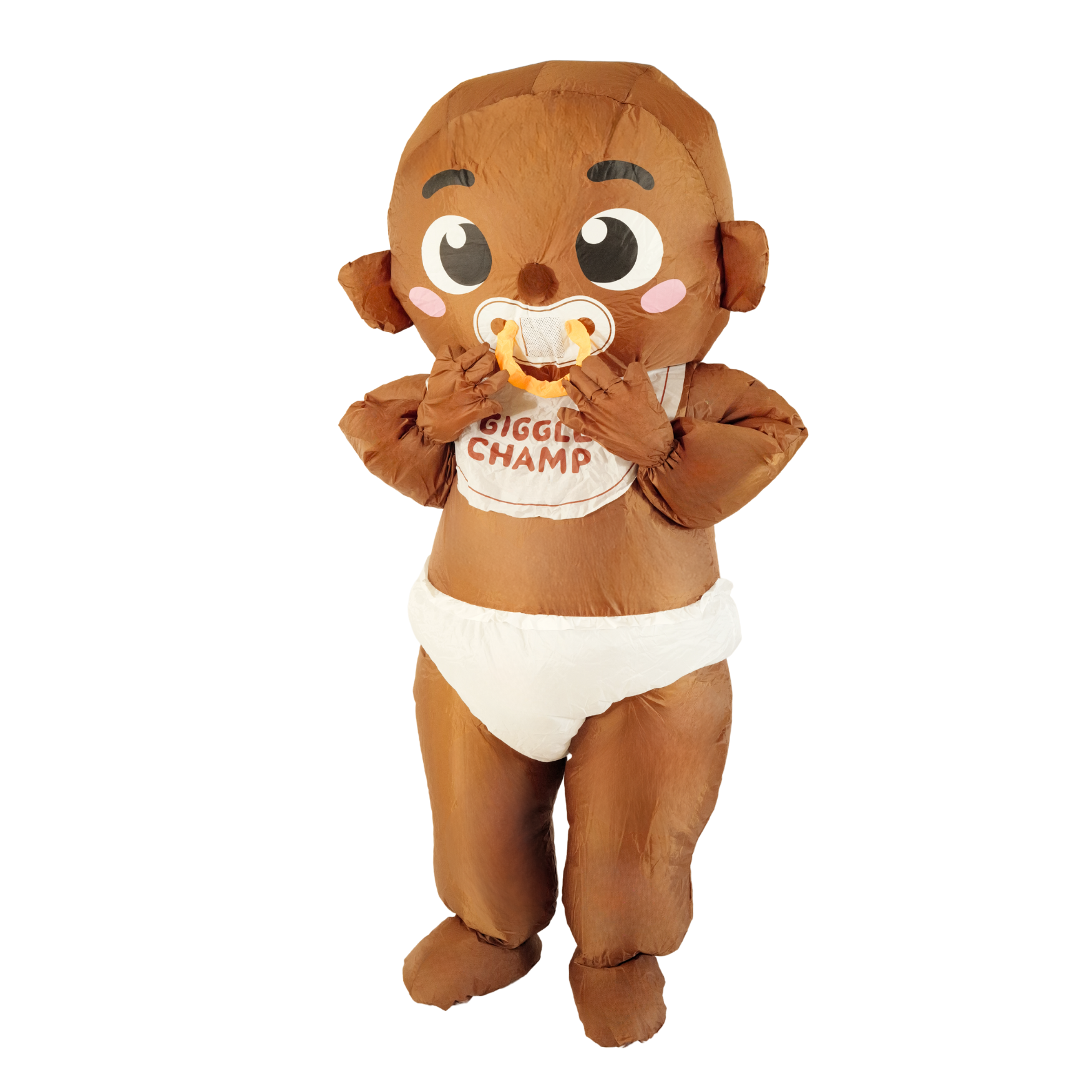 Black Skin Baby with Pacifier Adult Inflatable Costume - PartyTimeSolution