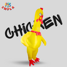 Adult Yellow Screaming Chicken Inflatable Costume - PartyTimeSolution