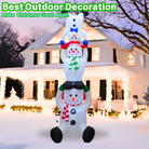 10FT Christmas Inflatable Snowman Family Tower Outdoor Decoration - PartyTimeSolution