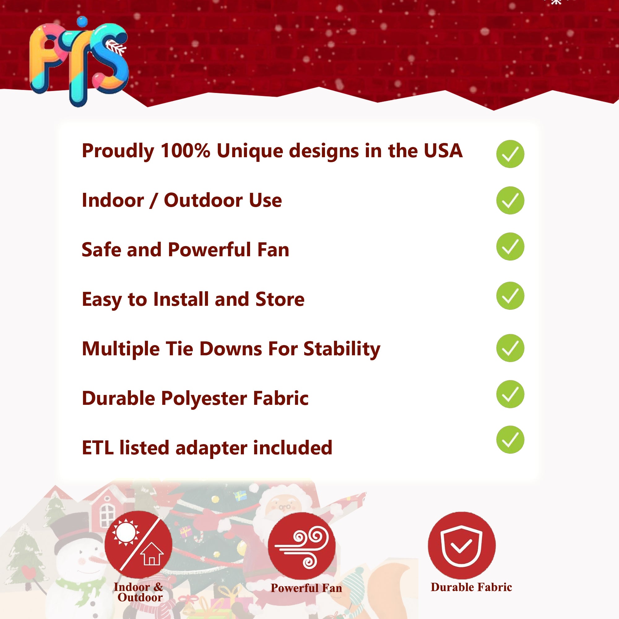 5FT Inflatable Snowman and Penguin Outdoor Decoration - PartyTimeSolution