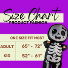 Cute Skeleton with Bow Tie Adult Inflatable Costume