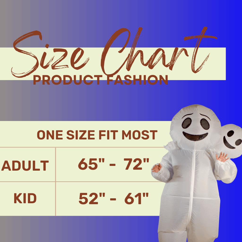 Double White Ghosts Adult Inflatable Costume