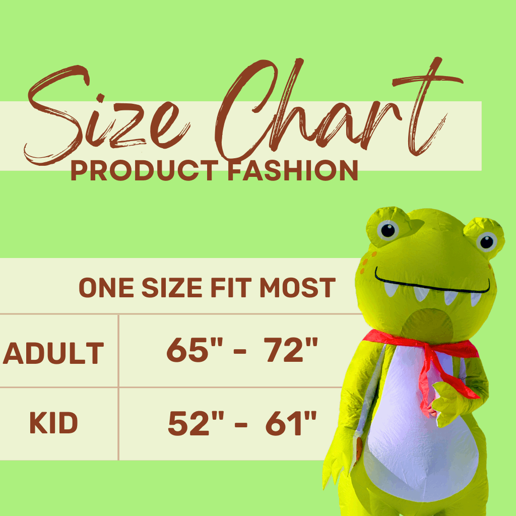 Red Tie Frog Adult Inflatable Costume