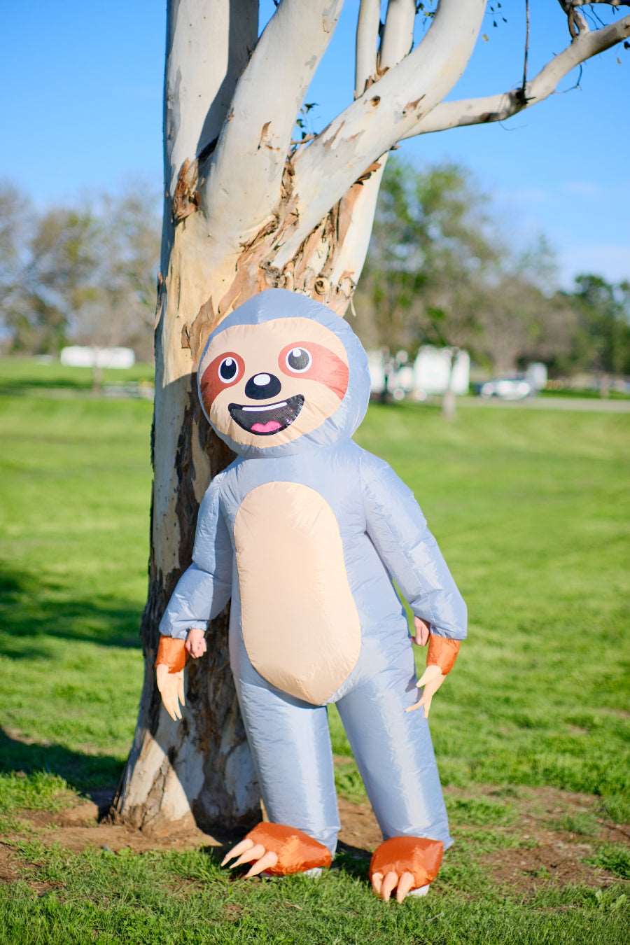 Blue Sloth Adult Inflatable Costume