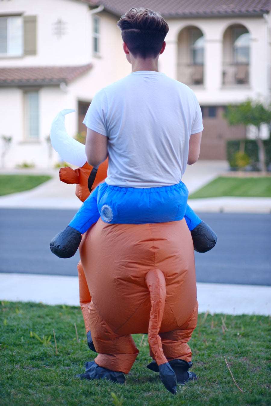 Kid Cowboy Ride On Inflatable Costume