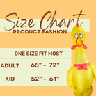 Yellow Screaming Chicken Inflatable Costume