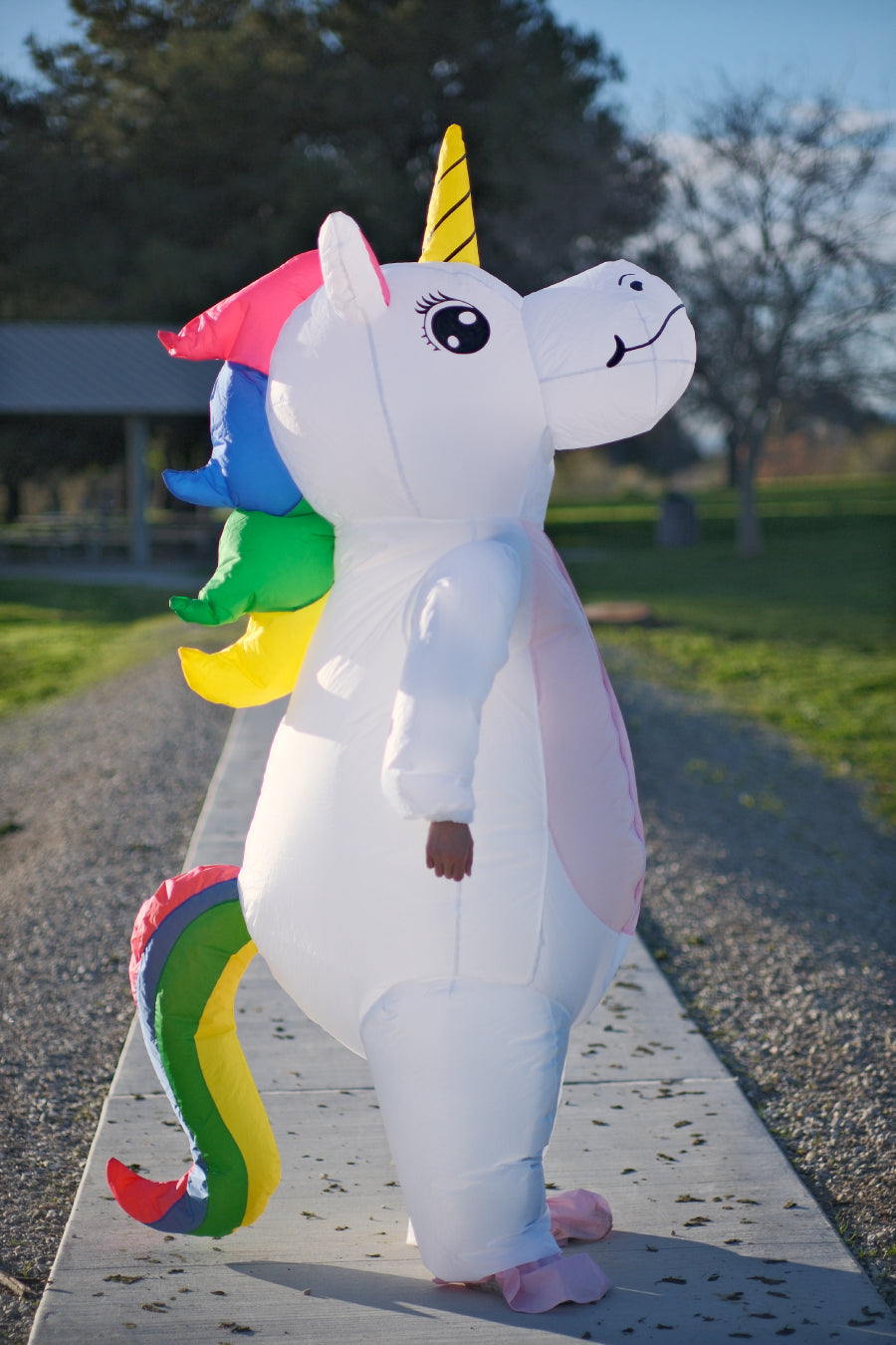 Inflatable Unicorn Costume Inflatable Halloween Costumes PartyTimeSolution