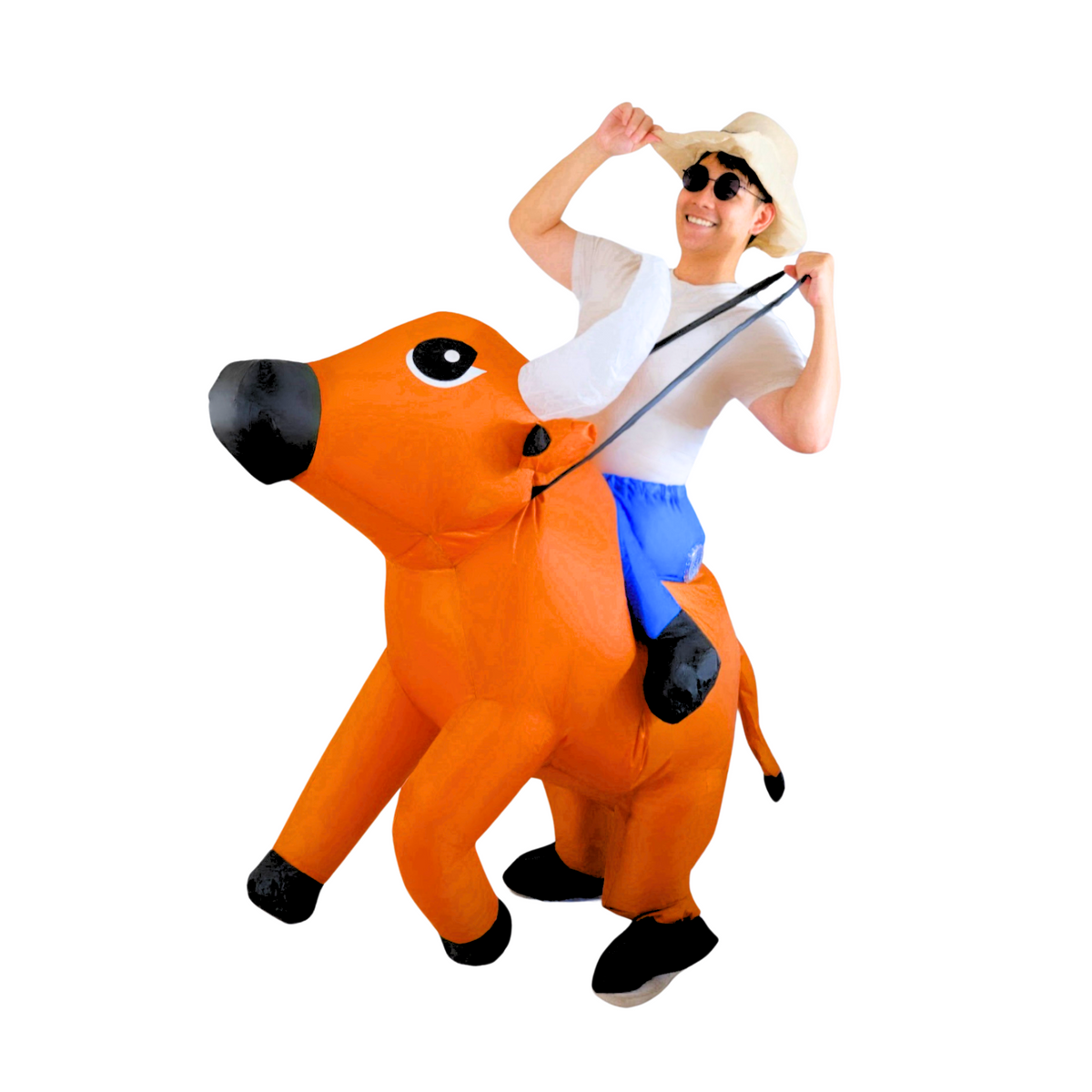 Inflatable Cowboy Costume - Inflatable Riding Costume – PartyTimeSolution