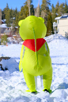 Red Tie Frog Adult Inflatable Costume