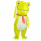 Red Tie Frog Adult Inflatable Costume